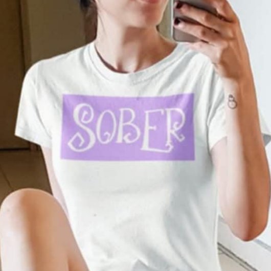 Hexchy Sobriety Große Größe T-Shirt