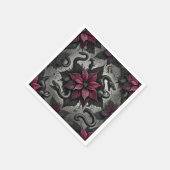 Hexchy Venomous Poinsettia Blooms Découpage Serviette (Ecke)