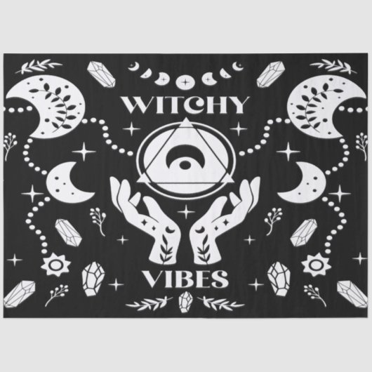 Hexchy Vibes Halloween Dekoupage Tissue Paper Seidenpapier (Vorderseite)