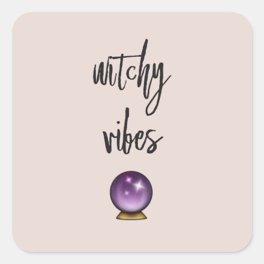 Hexchy Vibes Sticker Crystal Ball Emoji (Vorderseite)