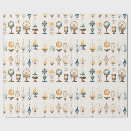 Hexchy Vintag Boho Tissue Paper Geschenkpapier (Flach)