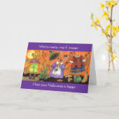 Hexchy-Washy-Halloween-Karte Karte (Gelbe Blume)