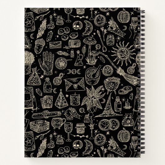 Hexchy Witchcraft Magick Things Notizblock (Rückseite)