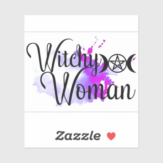 Hexchy Woman Custom-Cut Vinyl Sticker (Blatt)