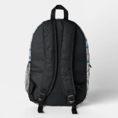 Hexchy-Wonders-Backpack #3 Bedruckter Rucksack (Rückseite)
