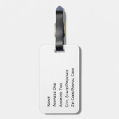 Hexchy Wonders Gepäckmarke Gepäckanhänger (Rückseite vertikal)