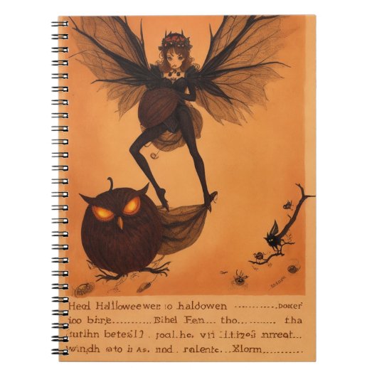 Hexchy Wonders Halloween-Notebook Notizblock (Vorderseite)
