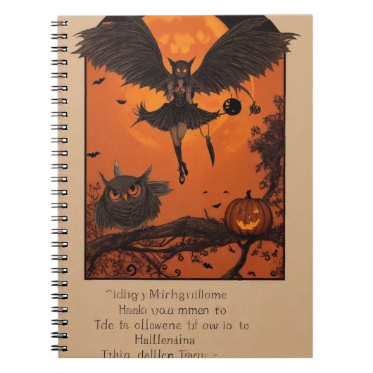 Hexchy Wonders Halloween-Notebook Notizblock (Vorderseite)