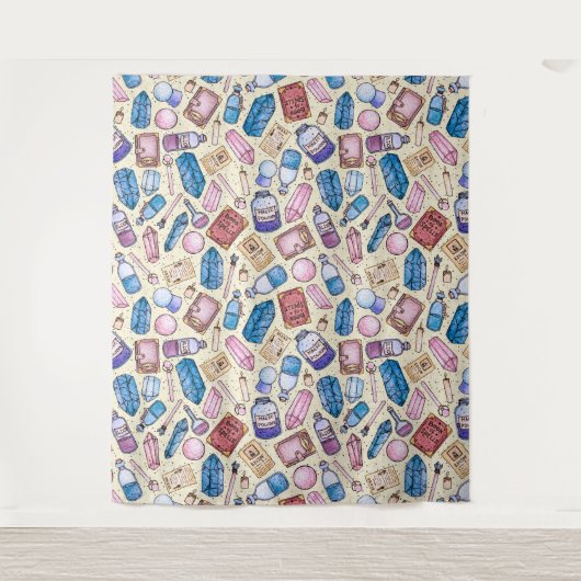 Hexchy Wonders Tapestry Wandteppich (Vorderseite)