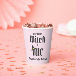 Hexe 1. Geburtstag Pappbecher