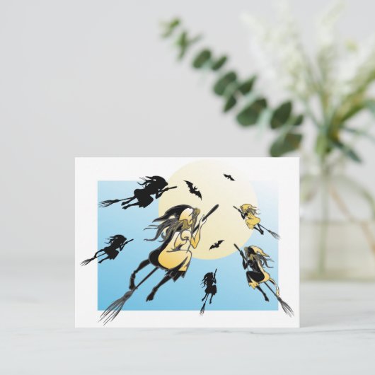 Hexe 3 postkarte (Stehend Vorderseite)