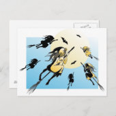 Hexe 3 postkarte (Vorne/Hinten)