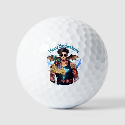 Hexe, aber ansprechendes Chaos Golfball (Vorderseite)