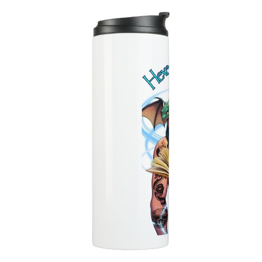 Hexe, aber ansprechendes Chaos Thermosbecher (Nach links gedreht)