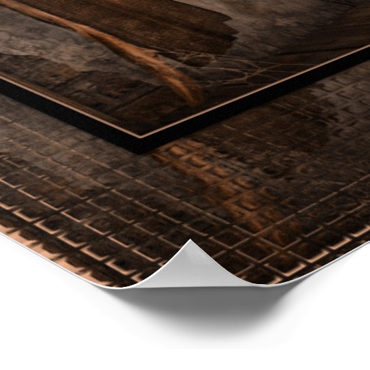 Hexe am Fenster :: Halloween-Design Poster (Ecke)