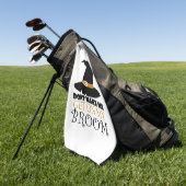 Hexe an Halloween Golfhandtuch (Gras)