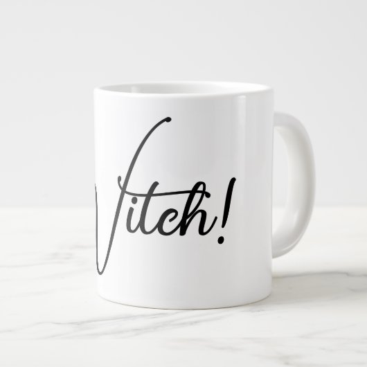 "Hexe!" Anpassbare Tasse (Vorderseite Rechts)