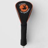 Hexe auf Broom Golf Headcover (Vorderseite)