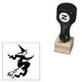 Hexe auf Broom Halloween Dekoration Custom Gummistempel (Stempel)
