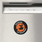 Hexe auf Broom Magnet (In Situ (Geschirrspüler))