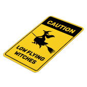 Hexe auf Broom Magnet (Linke Seite)