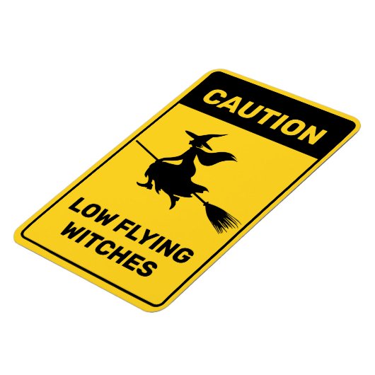 Hexe auf Broom Magnet (Linke Seite)