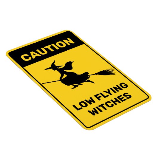 Hexe auf Broom Magnet (Rechte Seite)