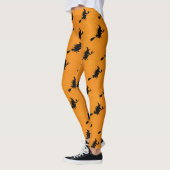 Hexe auf Broomstick Halloween Leggings (Links)