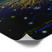 Hexe auf Broomstick-Poster Poster (Ecke)