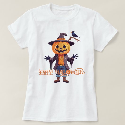 Hexe auf Broomstick T-Shirt (Design vorne)
