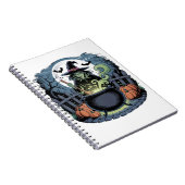 Hexe auf dem Cauldron-Notebook Notizblock (Rechte Seite)