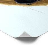 Hexe auf dem Mond Poster (Ecke)