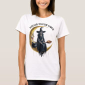 Hexe auf dem Mond T-Shirt (Vorderseite)