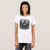 Hexe auf dem T - Shirt von Cauldron (Vorne ganz)