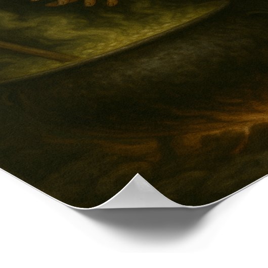 Hexe auf der Cauldron-Stirring Up Magic und Mayhem Poster (Ecke)