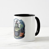 Hexe auf der Cauldron-Tasse Tasse (VorderseiteRechts)