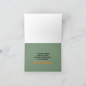 Hexe auf einem Broom Humorvoll Karte (Innenseite)