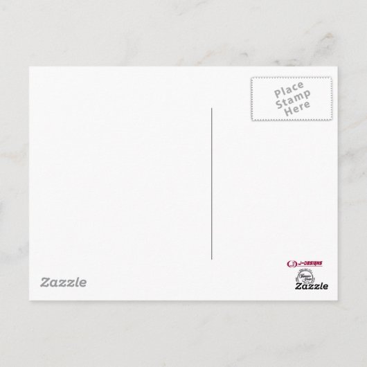 Hexe auf einem Zimmer (Postkarte) Postkarte (Rückseite)