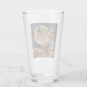 Hexe auf einer Broomstick-Tasse Glas (Rückseite)