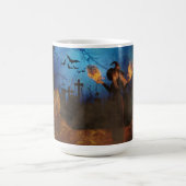 Hexe auf Feuer Kaffeetasse (Mittel)