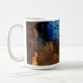 Hexe auf Feuer Kaffeetasse (Links)
