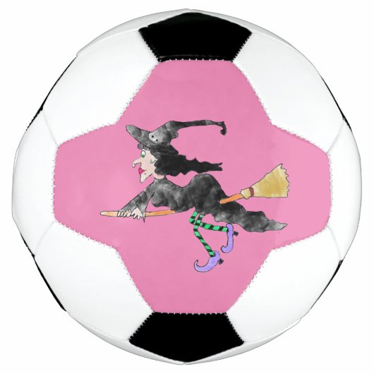 Hexe auf Zimmer Fußball (Vorderseite)
