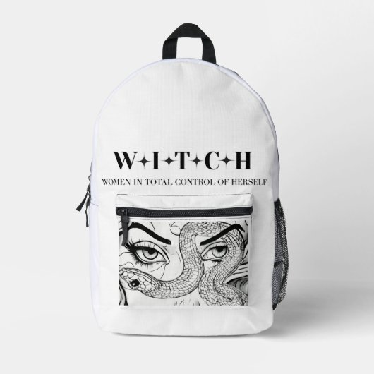 Hexe Bedruckter Rucksack (Vorderseite)