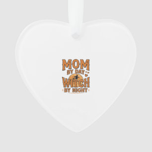 Hexe bei Nacht Muttertags-Shirt-Design_1 Ornament