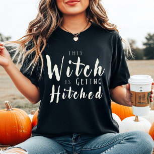 Hexe bekommt Halloween Bride Black T-Shirt