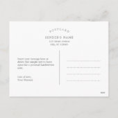 Hexe bis zur Candy Halloween Card Postkarte (Rückseite)