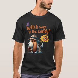 Hexe bis zur Süßigkeit? Funny Halloween T-Shirt