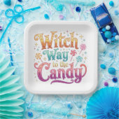 Hexe bis zur Süßigkeit Pappteller (Party)