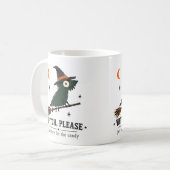 Hexe, bitte Bartagamen-Kunst Kaffeetasse (Vorderseite Links)
