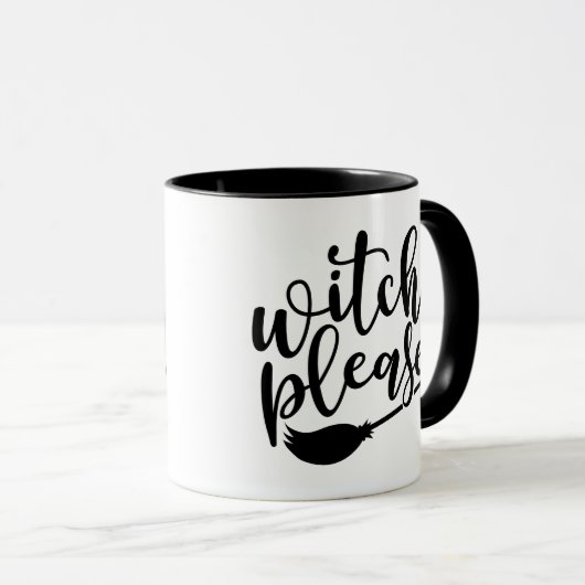Hexe Bitte Funny Halloween Tasse (VorderseiteRechts)